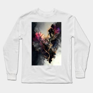 Messy in Love - Abstract Alcohol Ink Resin Art Long Sleeve T-Shirt